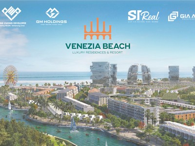 Phối cảnh dự án Venezia Beach do Hưng Vượng Developer là chủ đầu tư, nằm tại Cung đường Hồ Tràm – Bình Châu (TP. Phan Thiết) 