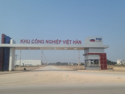 Dự án khu công nghiệp Việt Hàn cũng do Công ty TNHH Phát triển Fuji Phúc Long là nhà đầu tư