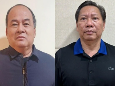 Ông Nguyễn Thanh Bình (trái) và ông Trần Anh Thư (Ảnh: Bộ Công an)