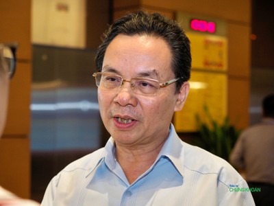 Đại biểu Hoàng Văn Cường, Uỷ ban Kinh tế Tài chính của Quốc hội (Ảnh: M.M)