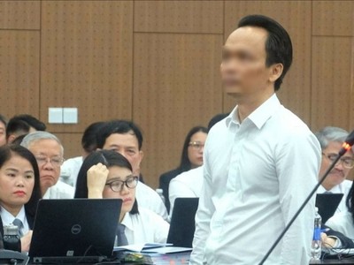 Cựu Chủ tịch Tập đoàn FLC Trịnh Văn Quyết tại phiên tòa sơ thẩm hồi tháng 7/2024.