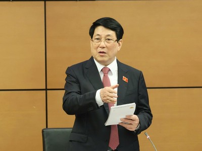 Chủ tịch nước Lương Cường phát biểu tại họp tổ sáng 12/2.