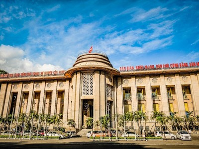 Trụ sở Ngân hàng Nhà nước Việt Nam tại 49 Lý Thái Tổ, phường Hoàn Kiếm, TP Hà Nội.