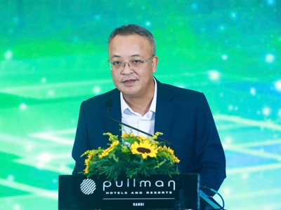 Ông Bùi Hoàng Hải, Phó Chủ tịch Ủy ban Chứng khoán Nhà nước trình bày tại Hội thảo của báo Tài chính Đầu tư sáng 15/7 (Ảnh: Dũng Minh)