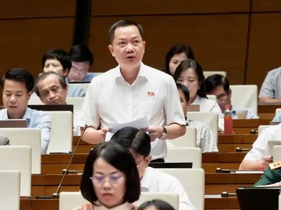 Đại biểu Trịnh Xuân An (đoàn Đồng Nai) thảo luận về dự thảo Luật Dầu khí chiều 8/8.