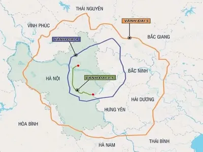 Đường vành đai 5 Vùng Thủ đô sẽ đi qua 7 tỉnh, thành Dự án đường Vành đai 5 đi qua 7 tỉnh thành sẽ mở ra không gian phát triển mới