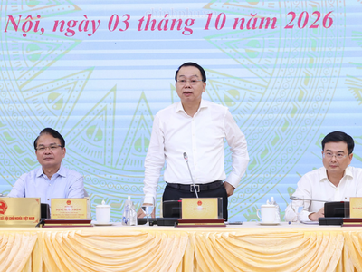 Thứ trưởng Nguyễn Đức Chi thông tin tại Họp báo Chính phủ trưa 3/10.