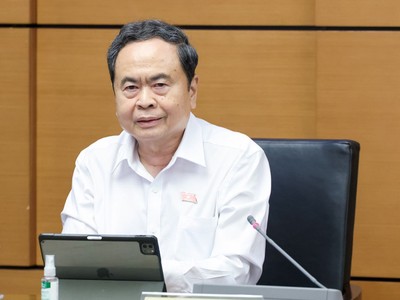 Chủ tịch Quốc hội Trần Thanh Mẫn phát biểu thảo luận tại tổ chiều 20/10