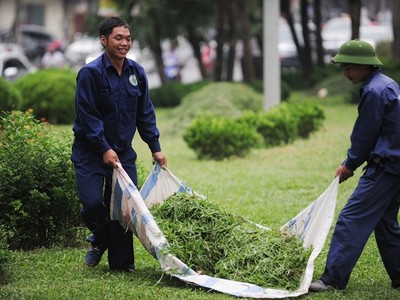 Hà Nội cắt cỏ trở lại: Người dân đỡ cảnh bị cỏ bít lối