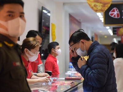 Virus Corona khiến cửa hàng vàng khác lạ trong ngày Thần Tài