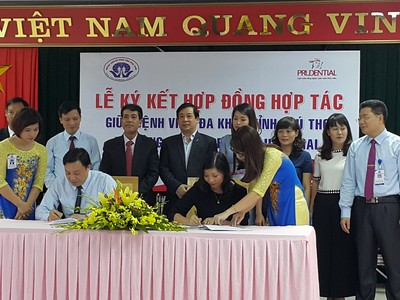 Prudential Việt Nam thực hiện  bảo lãnh viện phí với bệnh viện Phú Thọ