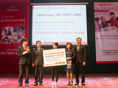 Prudential chi trả hơn 4 tỷ đồng cho gia đình doanh nhân Hà Linh 