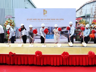 Dự án M-One Nam Sài Gòn chính thức cất nóc