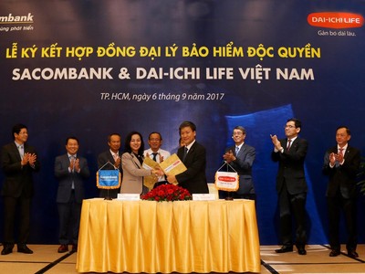 Dai-ichi Life Việt Nam và Sacombank hợp tác độc quyền 20 năm