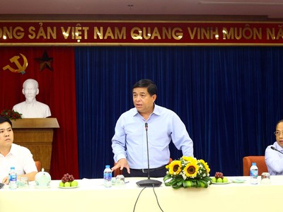 Bộ trưởng Bộ Kế hoạch và Đầu tư Nguyễn Chí Dũng (ảnh: Lê Toàn)