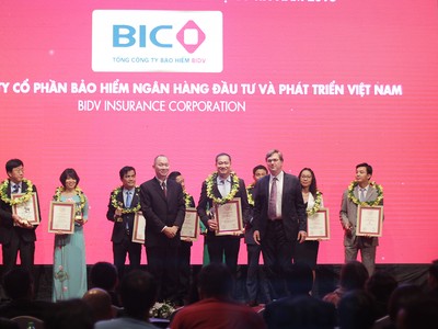 BIC lọt vào Top 10 công ty bảo hiểm phi nhân thọ uy tín nhất Việt Nam