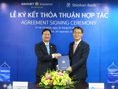 Ngân hàng Shinhan bán sản phẩm bảo hiểm Bảo Việt