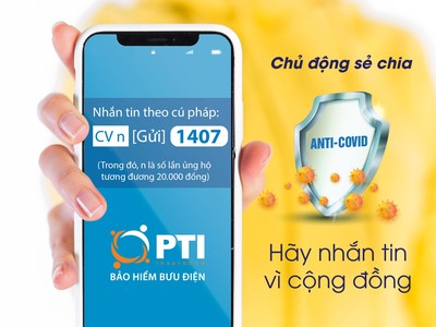 PTI ủng hộ Quỹ phòng chống cúm Covid-19