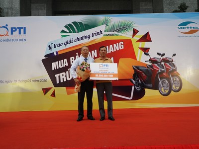 PTI trao xe Honda SH 125i CBS 2019 cho khách hàng mua Bảo An Khang