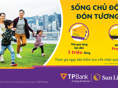 Sun Life tặng quà cho khách hàng mua bảo hiểm qua TPBank 