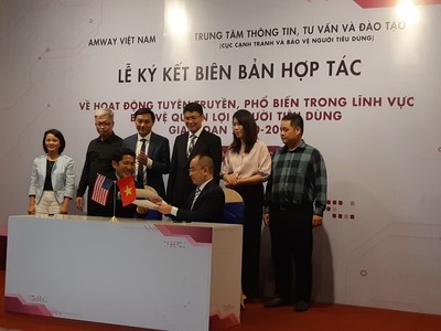 Amway Việt Nam ký hợp tác với Cục Cạnh tranh và Bảo vệ người tiêu dùng