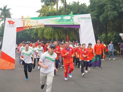 Herbalife Việt Nam đồng hành cùng Tổng cục Thể dục Thể thao tổ chức Ngày chạy Olympic vì sức khỏe toàn dân