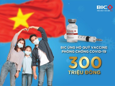BIC ủng hộ 300 triệu đồng cho Quỹ vắc-xin phòng COVID-19
