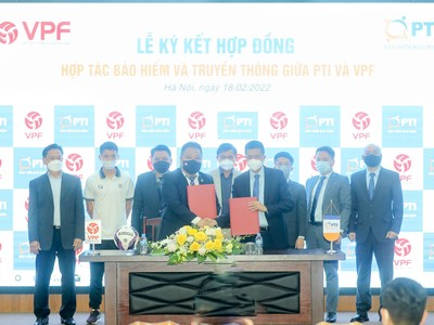 PTI tiếp tục bảo hiểm cho cầu thủ, trọng tài tại các Giải bóng đá chuyên nghiệp quốc gia 