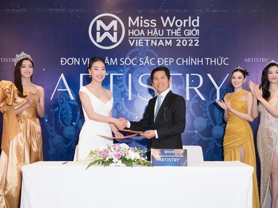 Artistry là đơn vị chăm sóc sắc đẹp Miss World Việt Nam 2022
