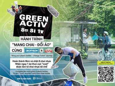 Cùng La Vie và Decathlon “Mang chai - Đổi áo”
