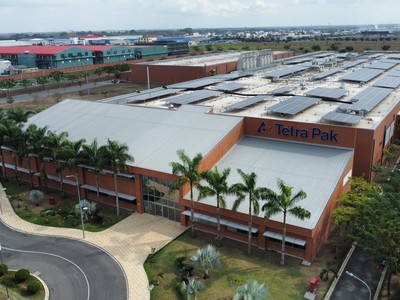 Tetra Pak tại Bình Dương hoàn thành việc lắp đặt các tấm năng lượng mặt trời