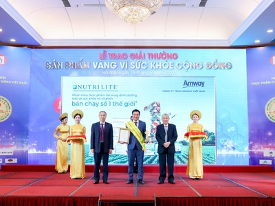 Nutrilite lần thứ 11 được vinh danh tại giải thưởng “Sản phẩm vàng vì sức khoẻ cộng đồng