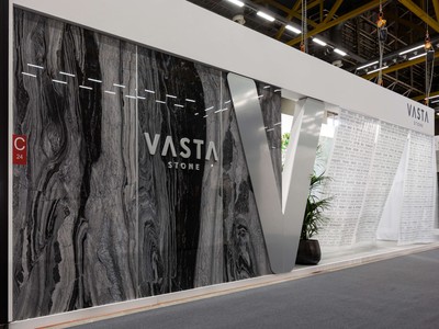 Gian hàng của Vasta Stone tại sự kiện Cersaie 2023 - Định hướng tương lai ngành thiết kế kiến trúc và nội thất