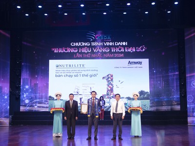 Amway Việt Nam nhận giải thưởng thương hiệu vàng phát triển bền vững