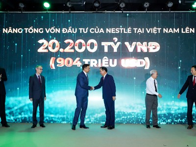 Nestlé tăng vốn hoạt động tại Việt Nam, đầu tư thêm gần 1.900 tỷ đồng vào mở rộng nhà máy Nestlé Trị An