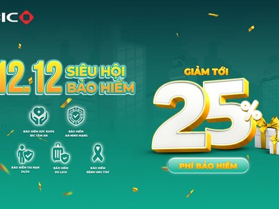 BIC tung “Siêu hội bảo hiểm 12.12” - Ưu đãi lên tới 25% phí bảo hiểm