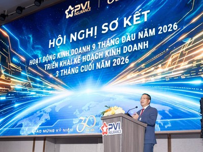 Bảo hiểm PVI ghi nhận tổng doanh thu 9 tháng đạt 25.183 tỷ đồng, tăng trưởng 16,3%