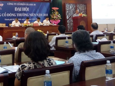 Đại hội đồng cổ đông Lilama 18: Cổ đông chất vấn kế hoạch kinh doanh thấp, chậm trả cổ tức