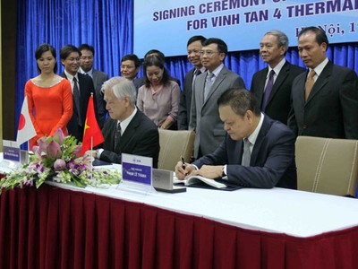 Nhật cho vay  340 triệu USD đầu tư dự án Dự án nhà máy nhiệt điện Vĩnh Tân 4