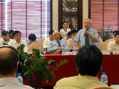 Nguyên chủ nhiệm Văn phòng Quốc hội Vũ Mão: "Việc cổ phần hóa các tập đoàn nhà nước quy mô lớn cần đươc coi như dự án trong điểm quốc gia và phải được Quốc hội thông qua" (Ảnh: Dân trí)