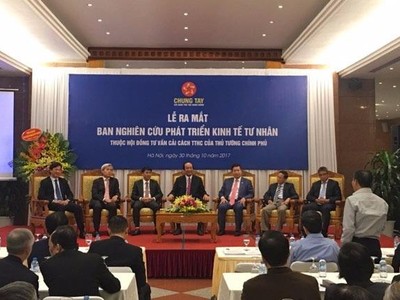 Chính thức ra mắt Ban Nghiên cứu Phát triển kinh tế tư nhân 