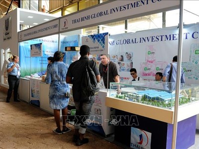 Gian hàng của doanh nghiệp Việt Nam tại FIHAV 2018.