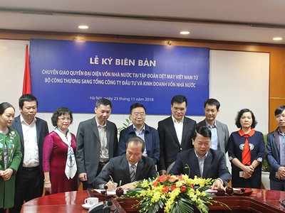 Bộ Công thương chuyển giao gần 2.700 tỷ đồng vốn nhà nước tại Vinatex về SCIC 