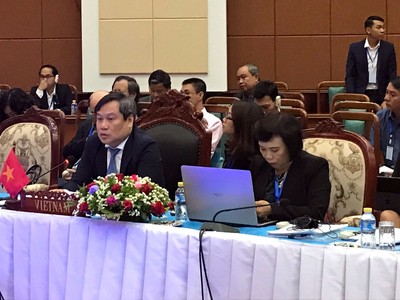 Thứ trưởng Vũ Đại Thắng (thứ 2 từ trái qua) phát biểu tại Hội nghị