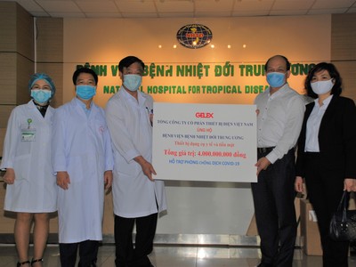 Gelex ủng hộ 5 tỷ đồng cho công tác phòng chống dịch Covid-19