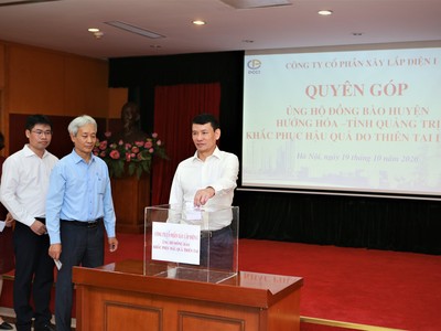 Ban lãnh đạo và cán bộ nhân viên PCC1 tích cực tham gia quyên góp ủng hộ đồng bào miền Trung