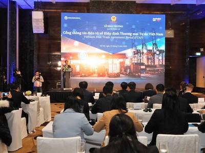 Khai trương Cổng thông tin điện tử về Hiệp định thương mại tự do của Việt Nam (FTAP)