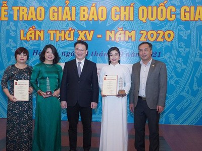 Giải Báo chí Quốc gia năm 2020: Báo Đầu tư đoạt 2 giải B