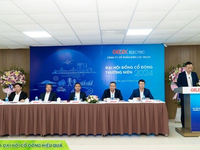 ĐHĐCĐ thường niên 2024 của CTCP Điện lực GELEX diễn ra bằng hình thức trực tuyến, vào sáng nay, 27/3/2024