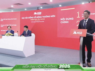 Năm 2025, MSB đặt mục tiêu đạt lợi nhuận trước thuế 8.000 tỷ đồng